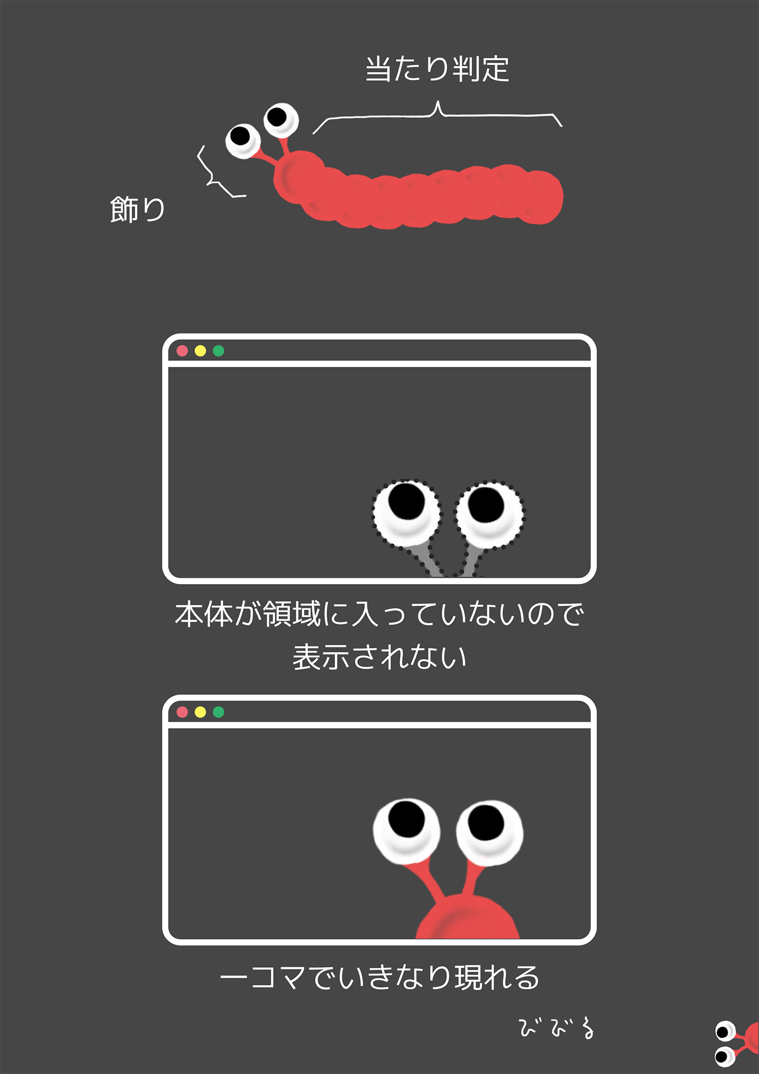 えびスキンについてのイラスト